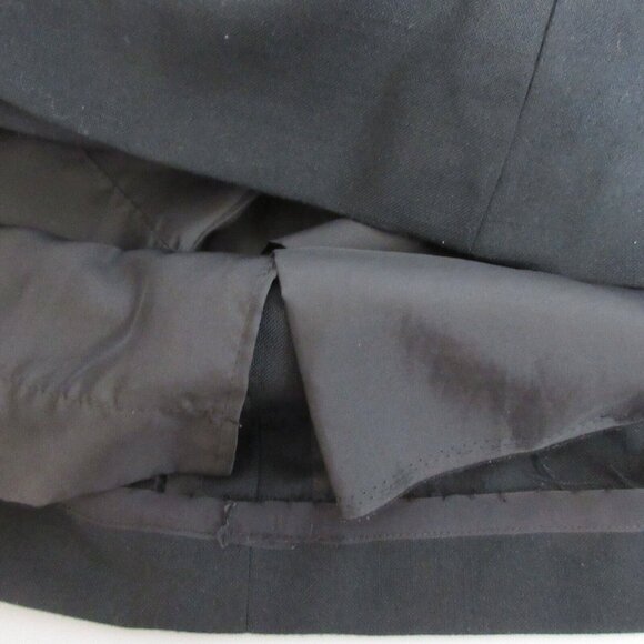 Womens Skirt Sz M Pencil Straight Black Lined Back Zip Career 34" Waist 44" Hips - Picture 4 of 4
